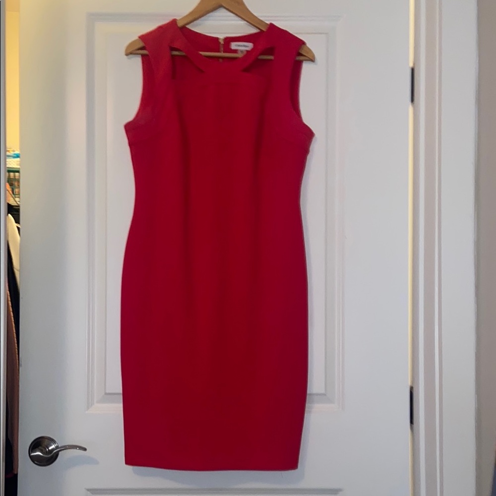 Elegant Pink Sleeveless Dress